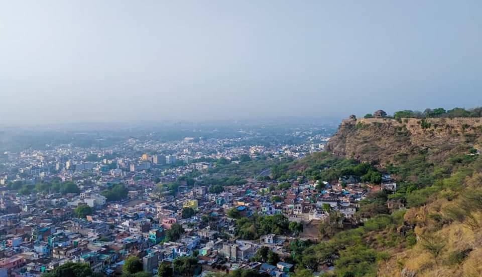 view of city from Gwalior Fort