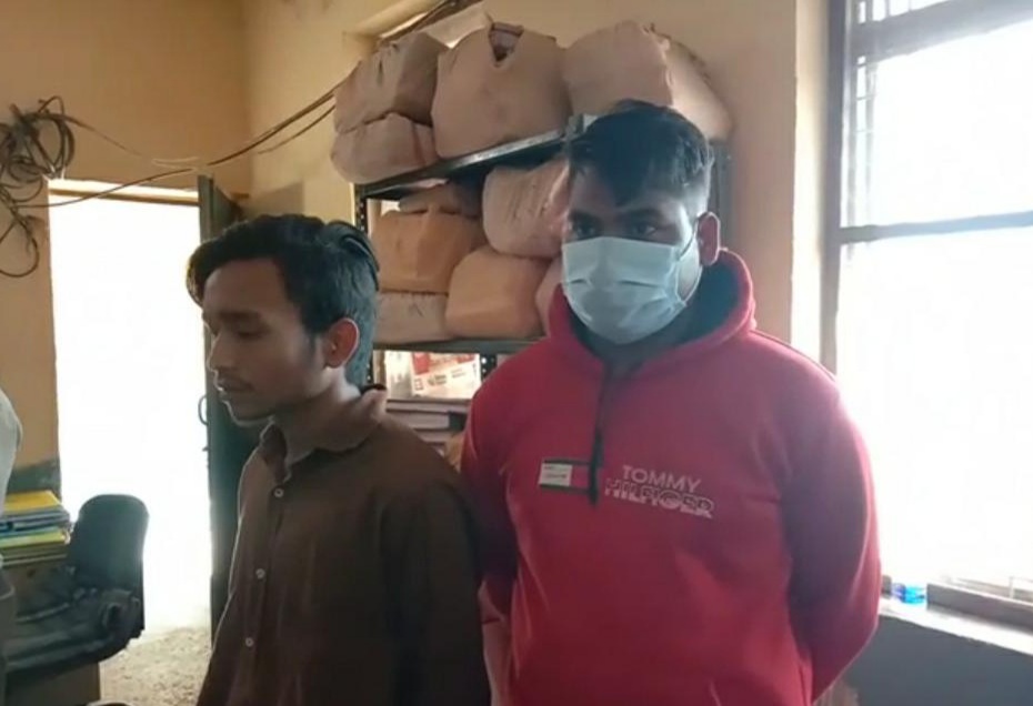 Two young men doing jobs