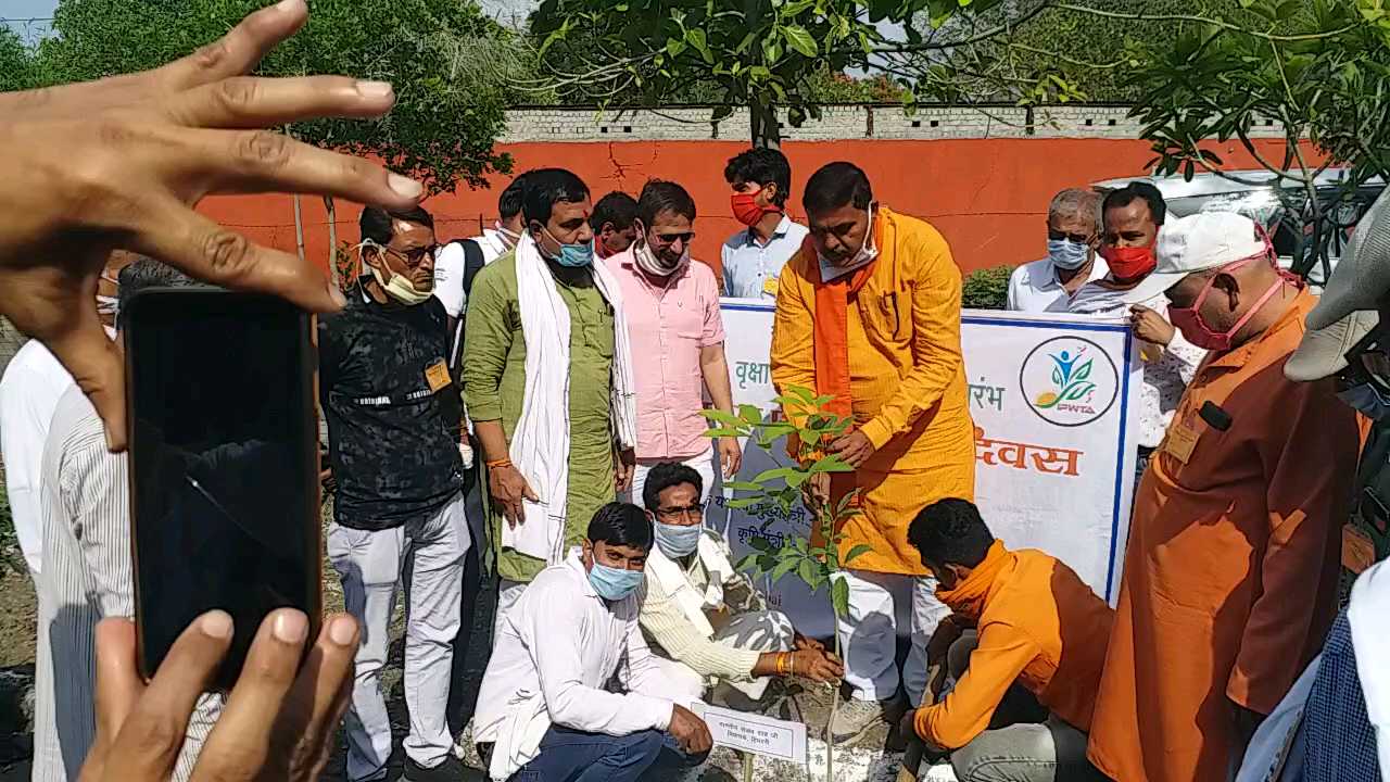 CM Shivraj praised the farmers for planting trees along the rivers