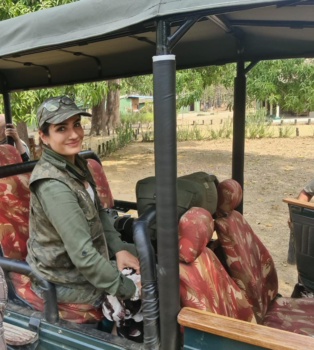 Raveena Tandon in Satpura National Park