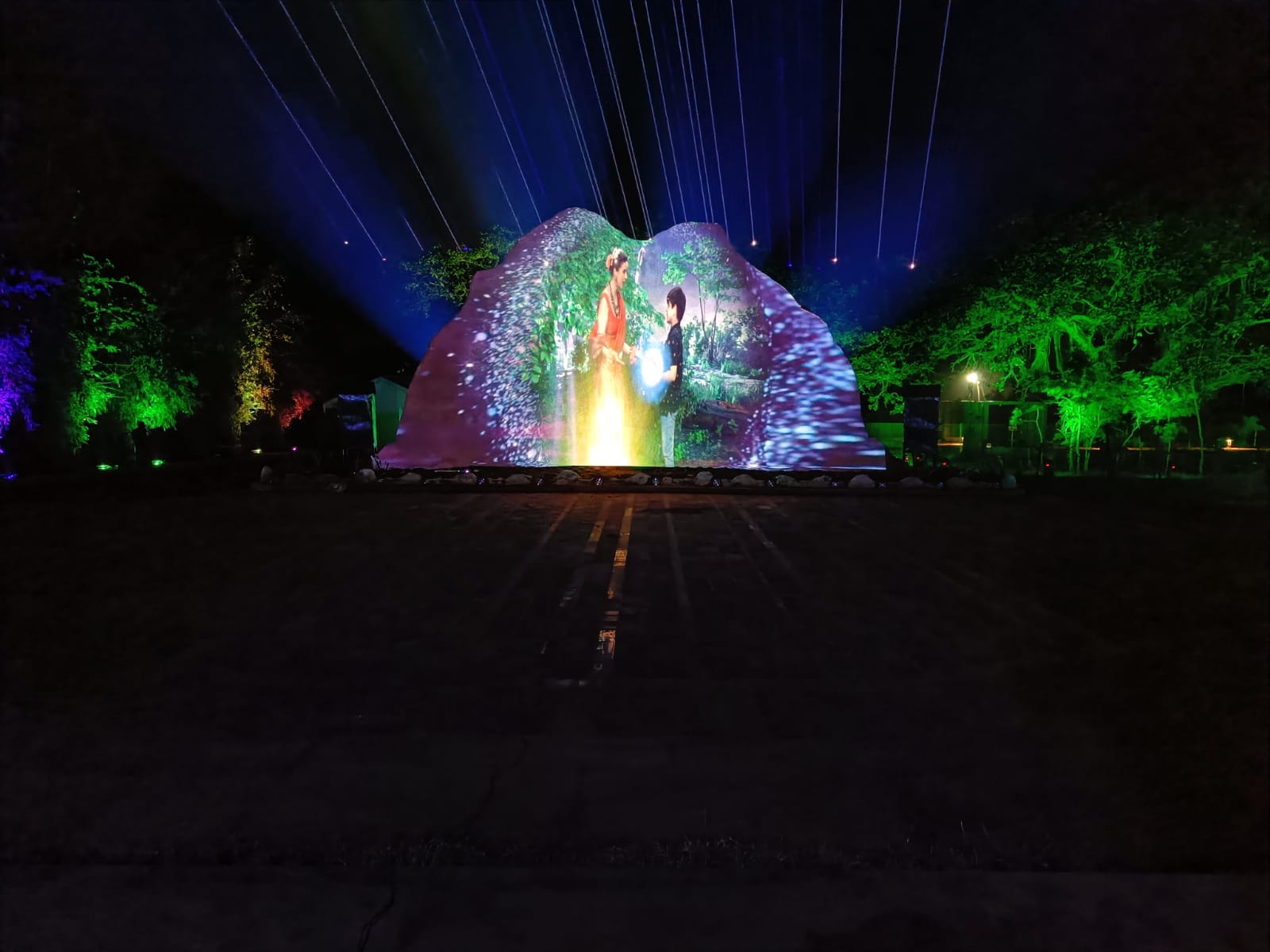 Laser show become center of attraction in Pachmarhi