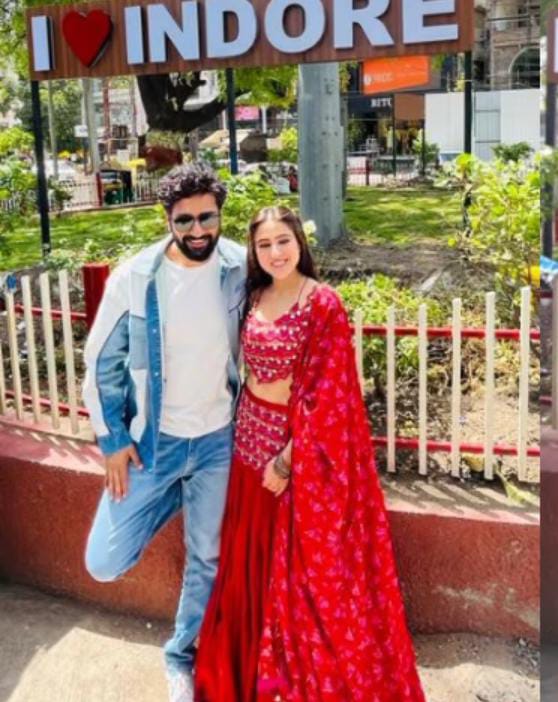 Vicky Kaushal and Sara Ali Khan in Indore