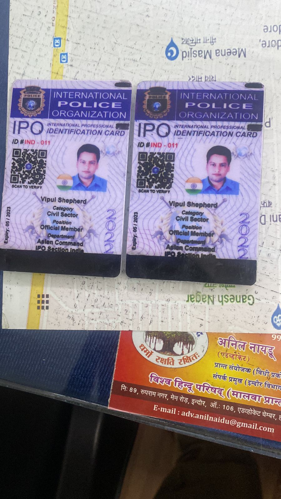 fake interpol officer caught in Indore