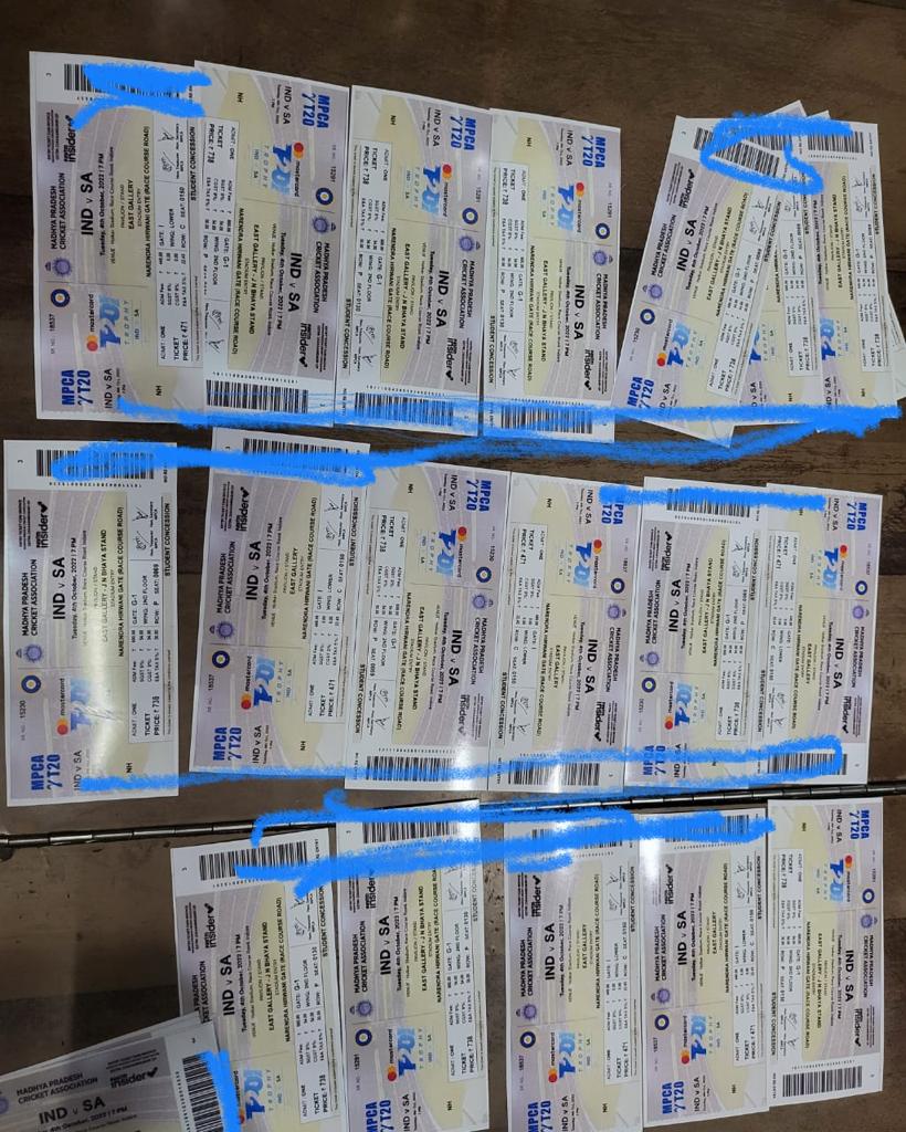 Indore seven original tickets recovered