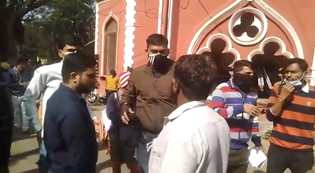 Controversy with students during film shooting in college