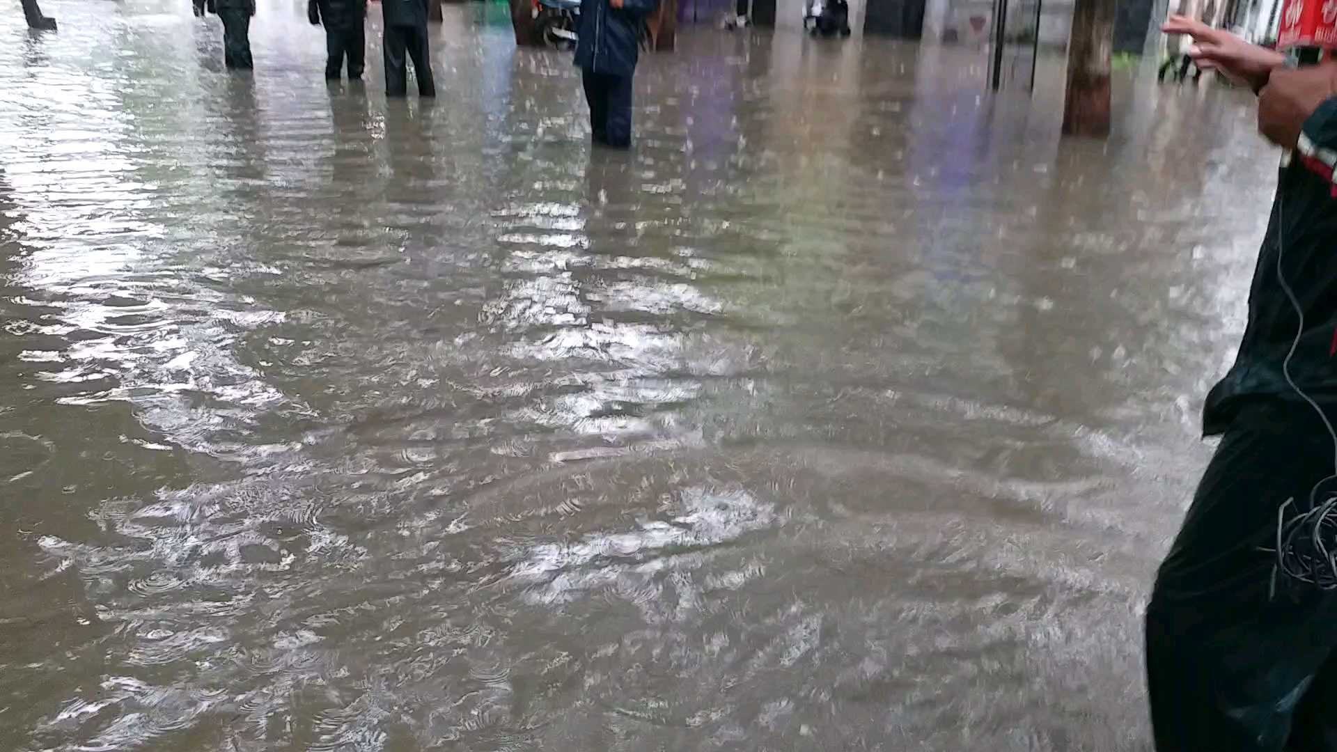 Streets filled with water