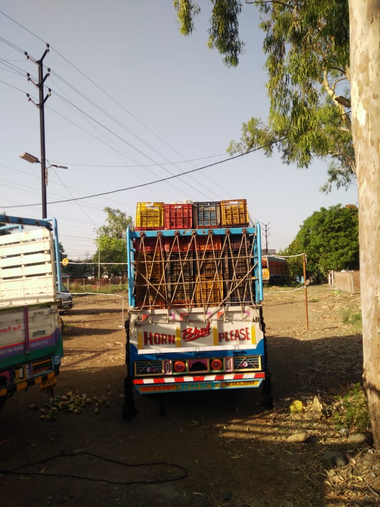 Checking of vehicles coming from outside in Indore