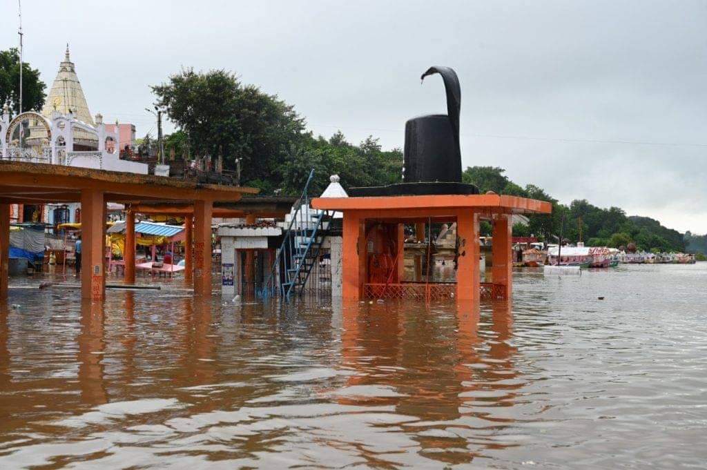 Every temple submerged in water