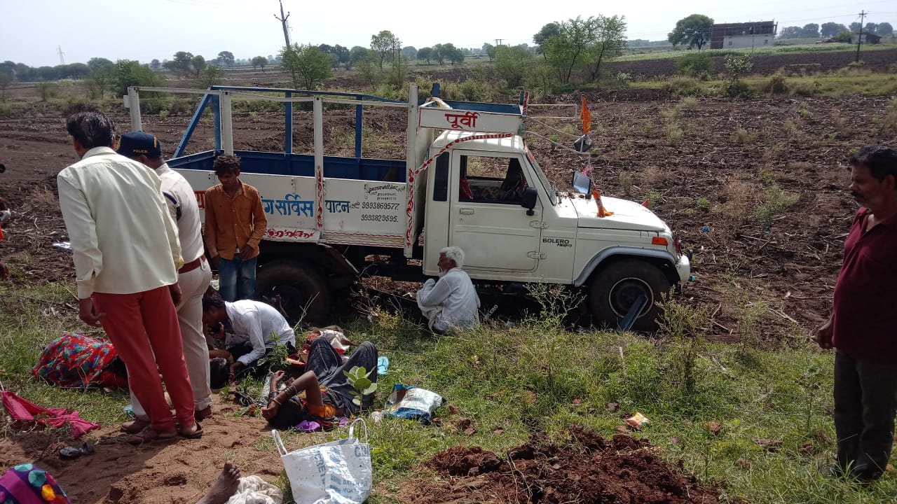 accident of a pickup vehicle