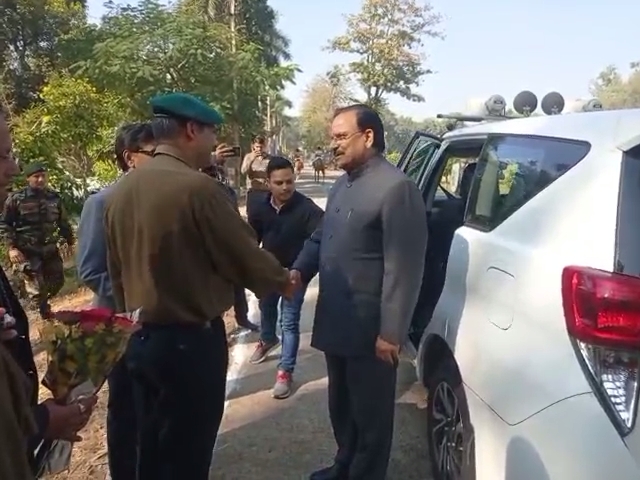 Minister of State for Defense reached Jabalpur