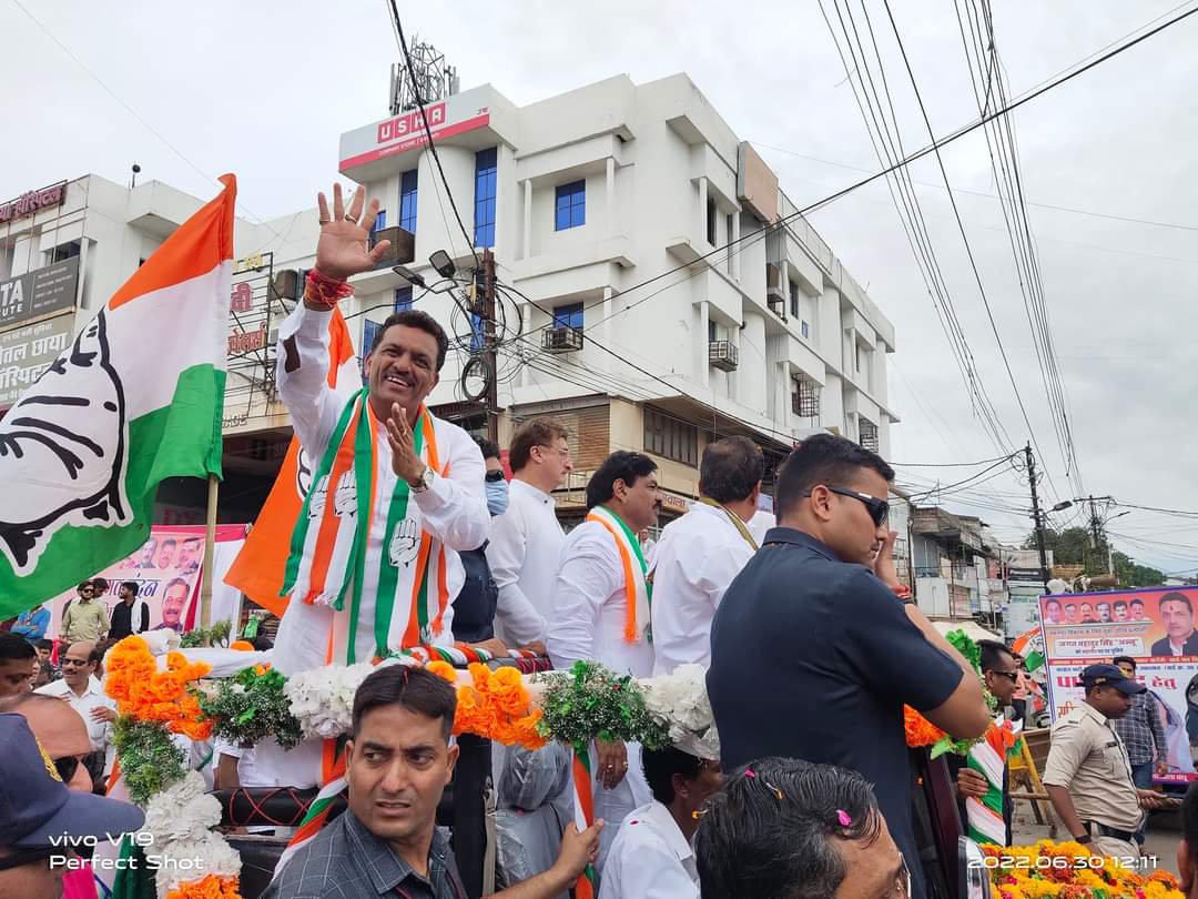 Congress candidate Jagat Bahadur Singh Annu