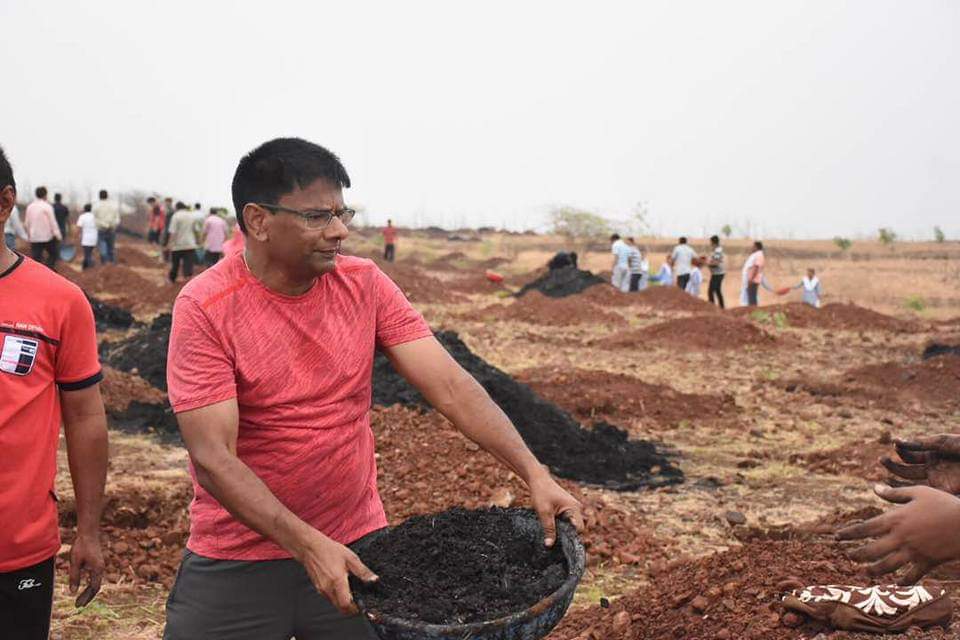 IPS Jain took care of plants like children