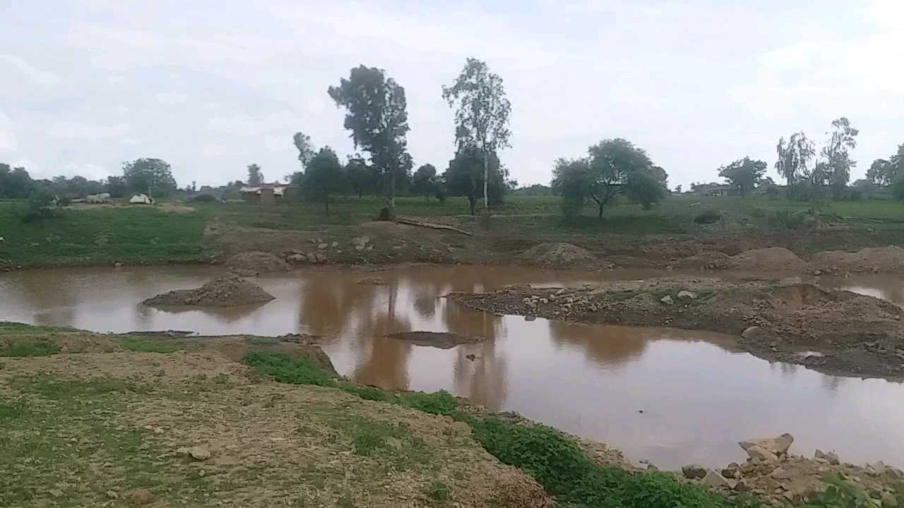 तालाबों में संरक्षित किया गया बारिश का पानी