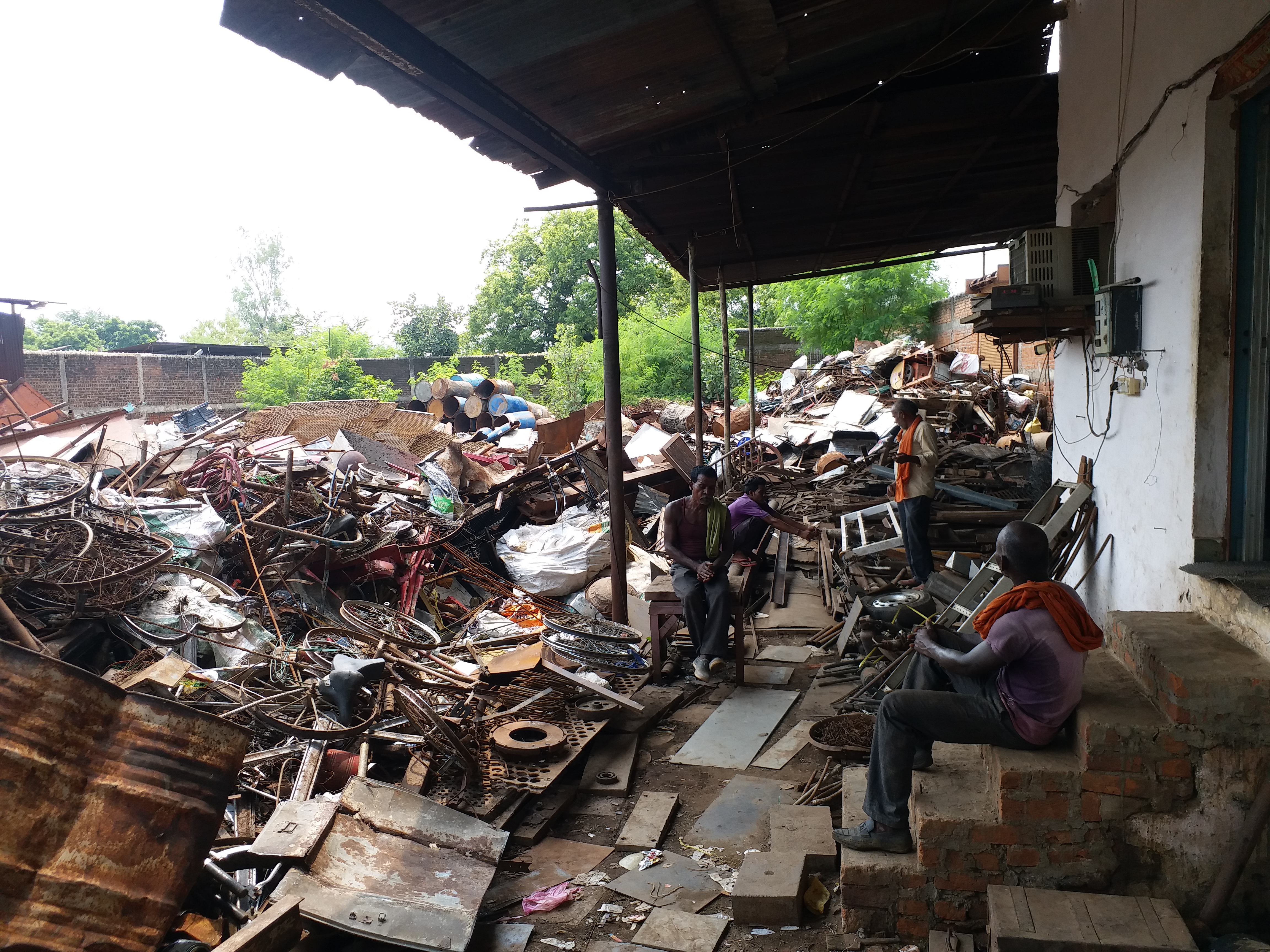 Junk placed outside the shop