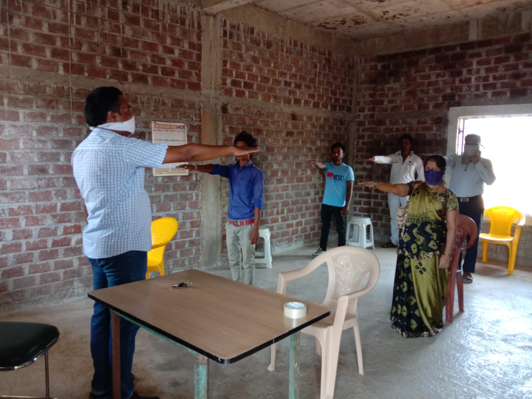 people taking oath of enviroment safety