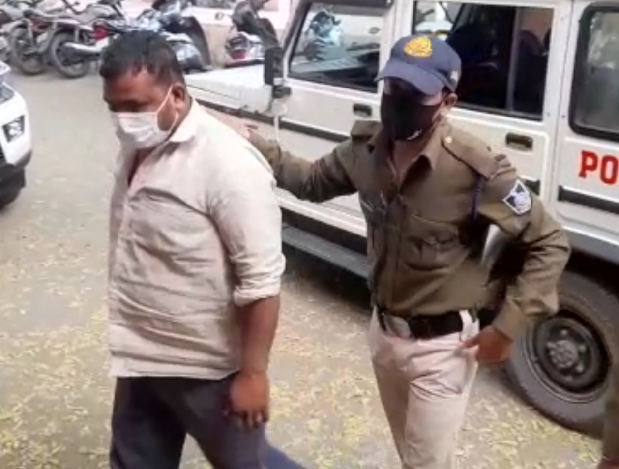 accused in police custody