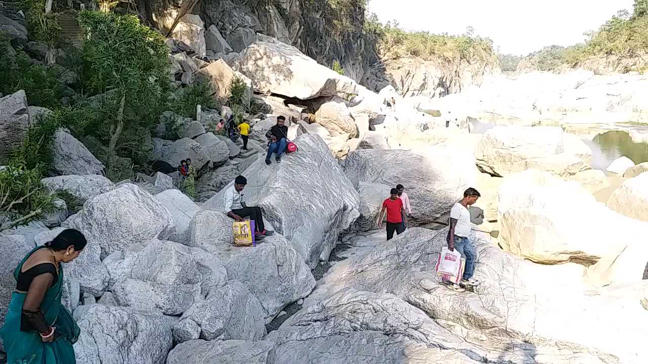 Tourists walking in Siddha Ghat