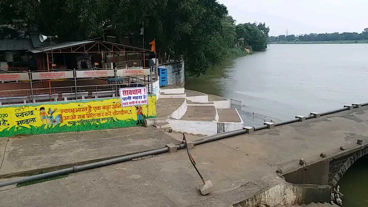 Narmada ghats remain empty after eclipse