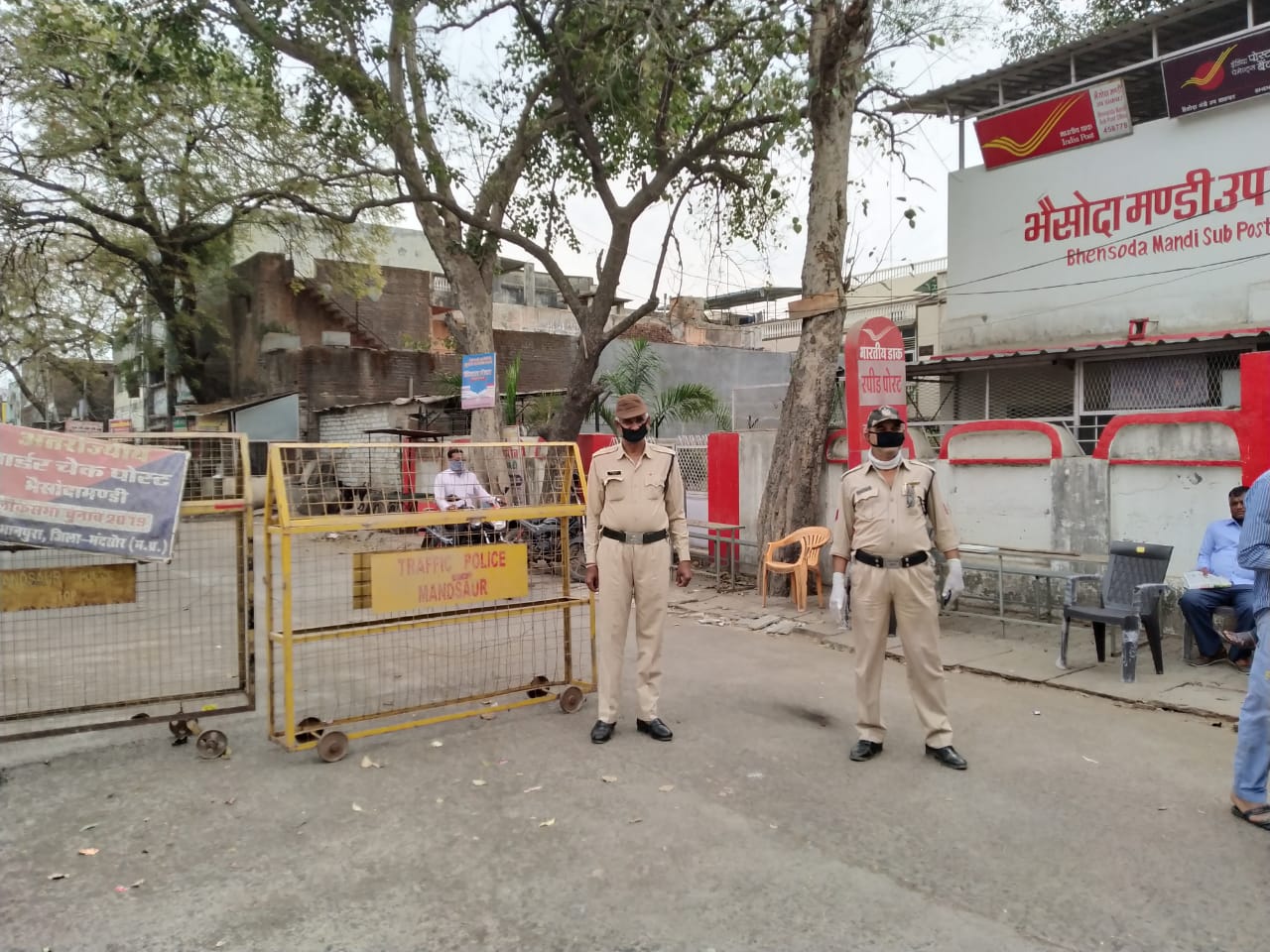 Police force deployed in bhainsoda madi