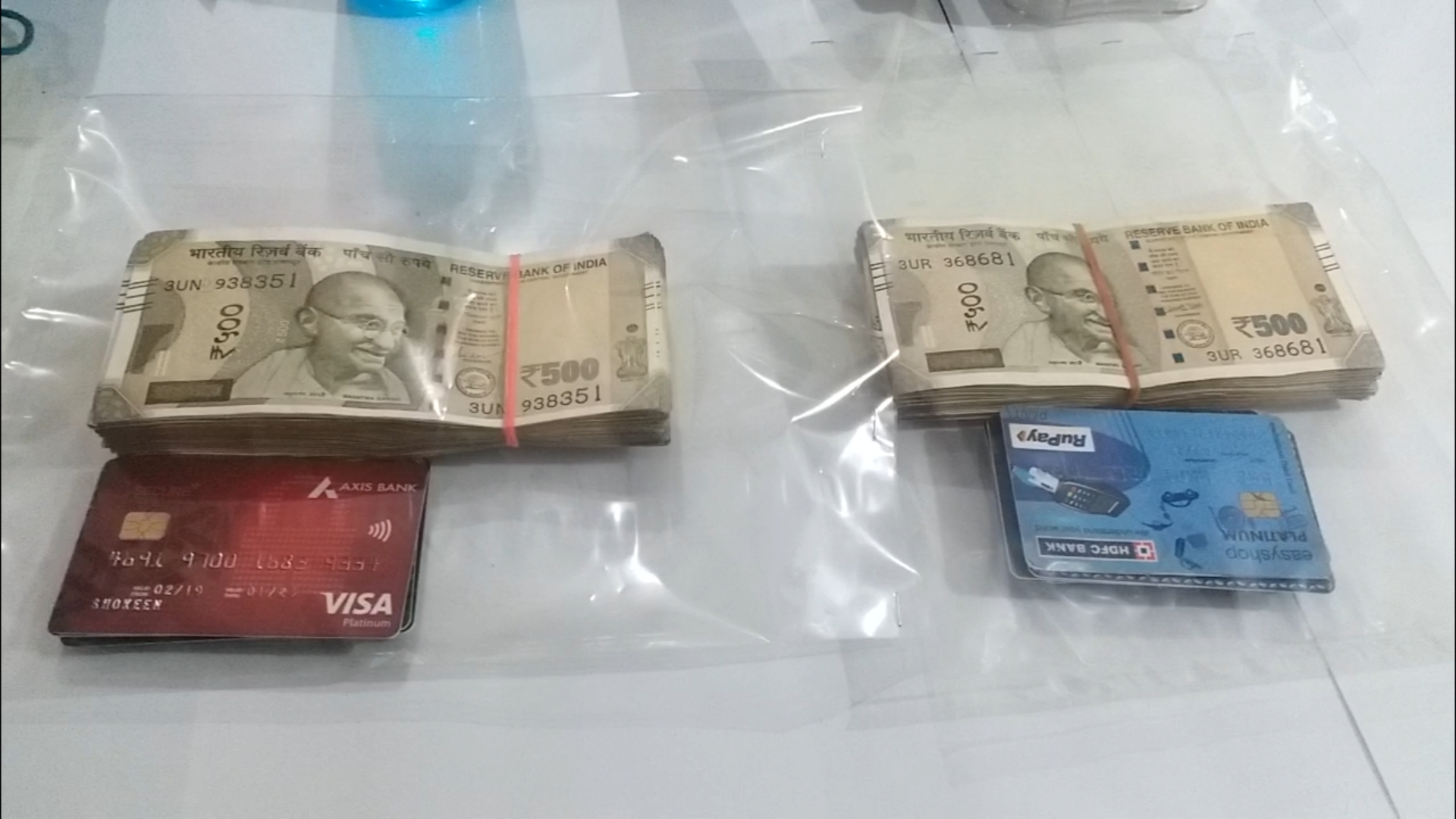 Recovered ATM Cards and Hair