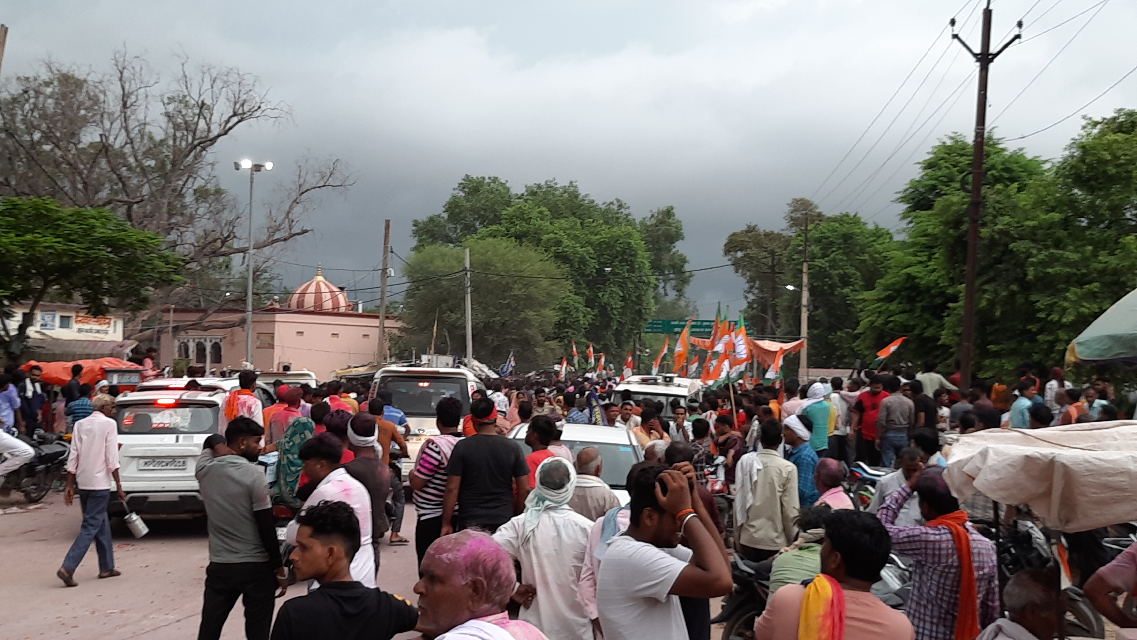 BJP fort demolished in Chamba