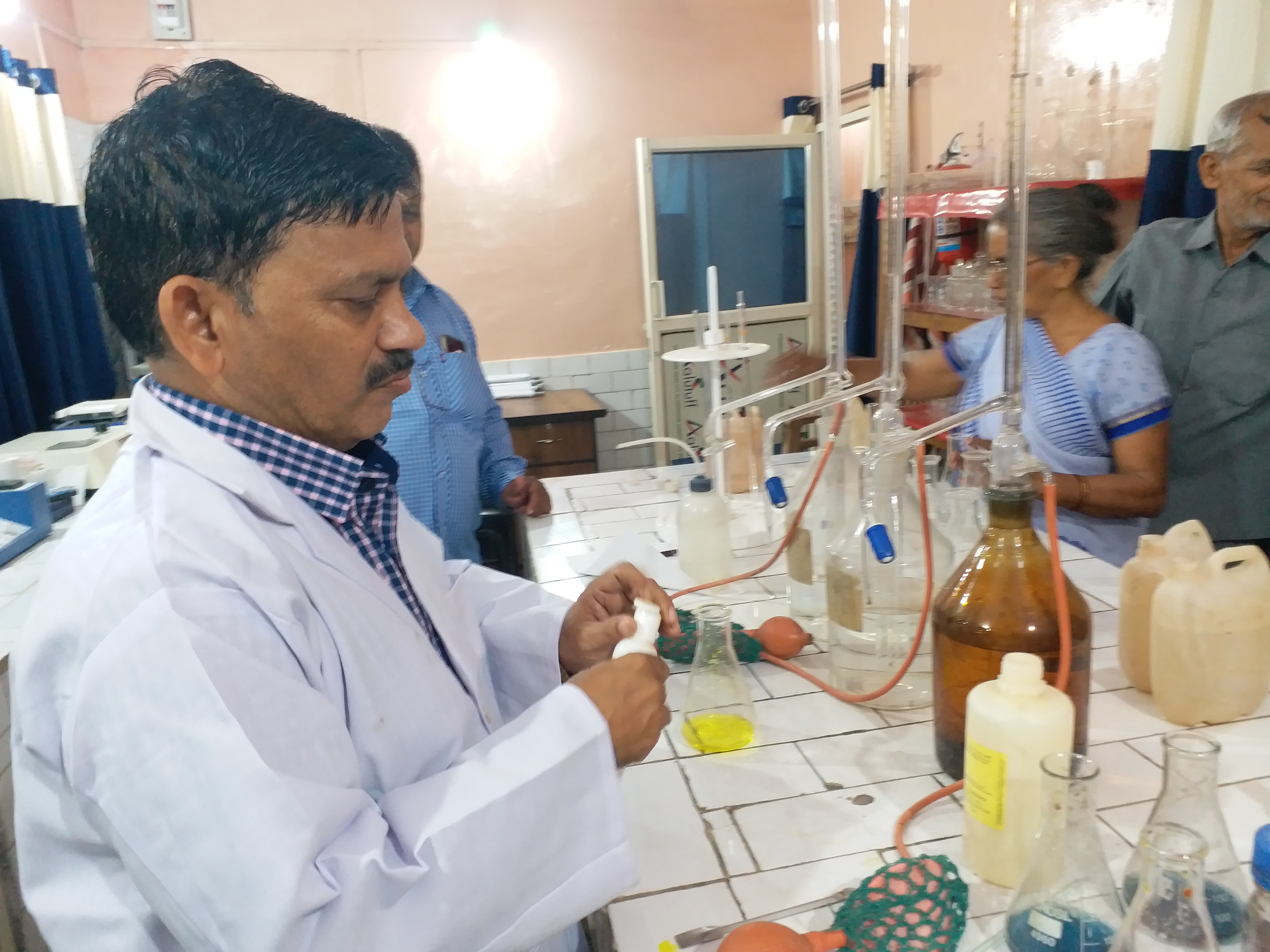 Chemist working in Morena Water Testing Laboratory