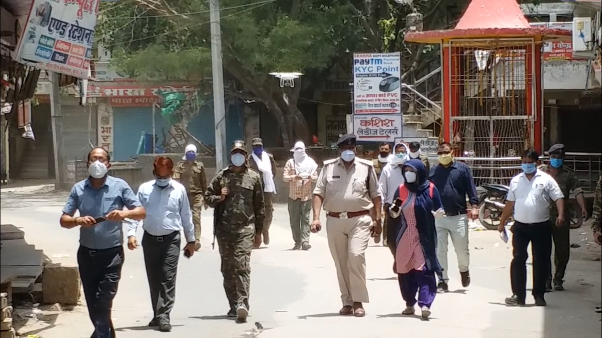 Collector and SP during inspection in Containment Area