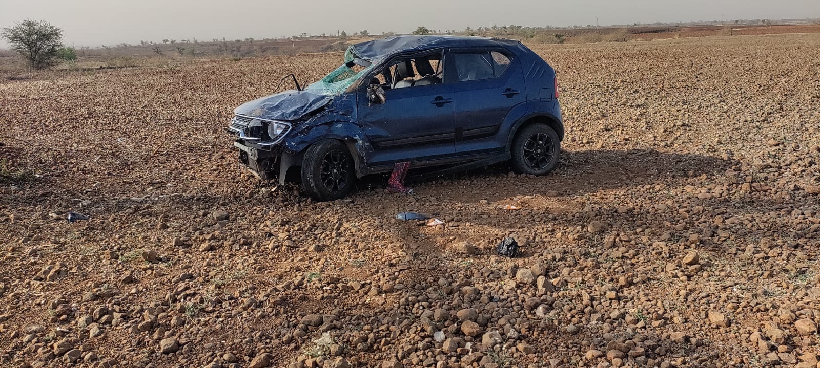 Retired jawan car accident