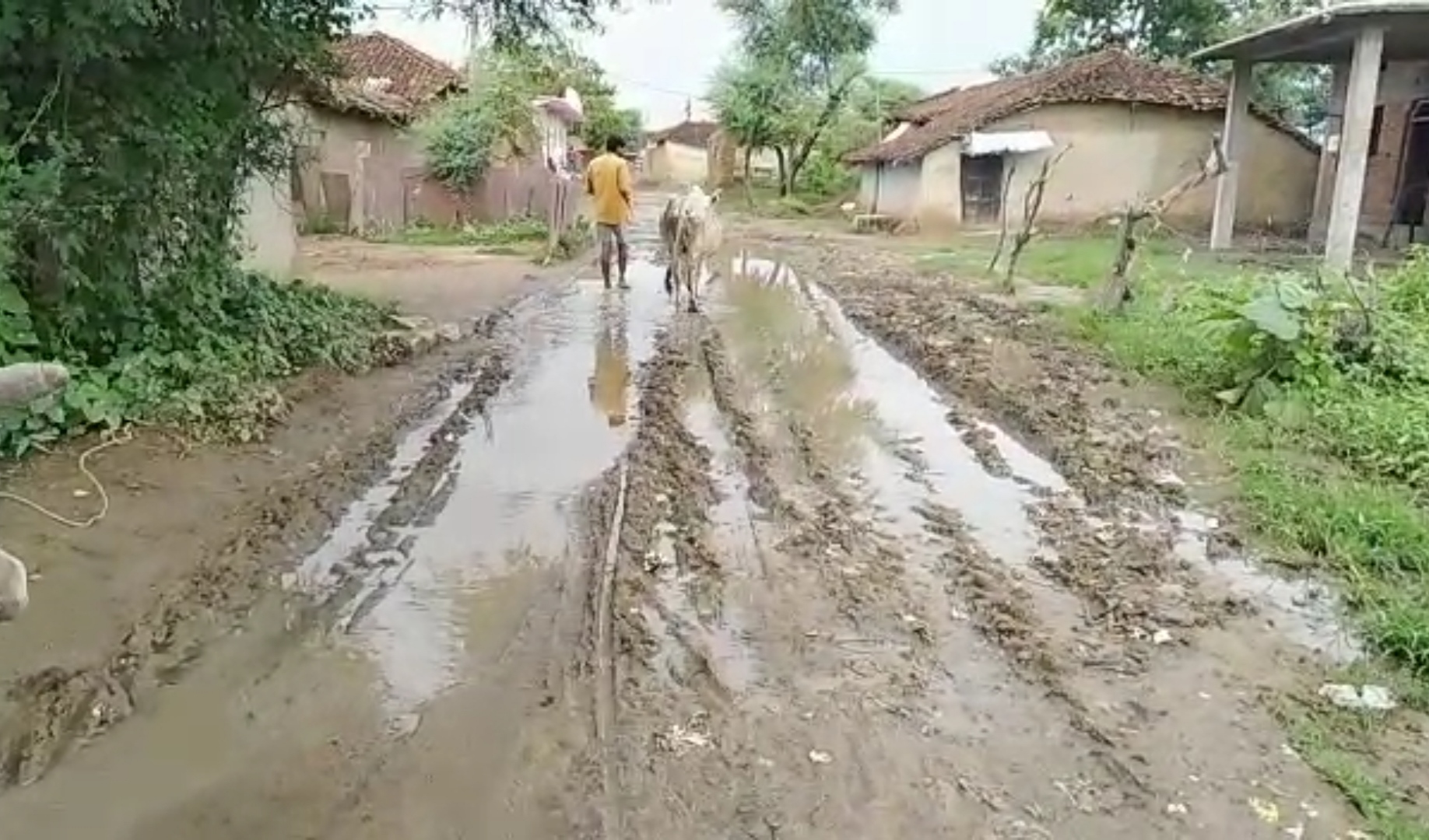 bad road in panna