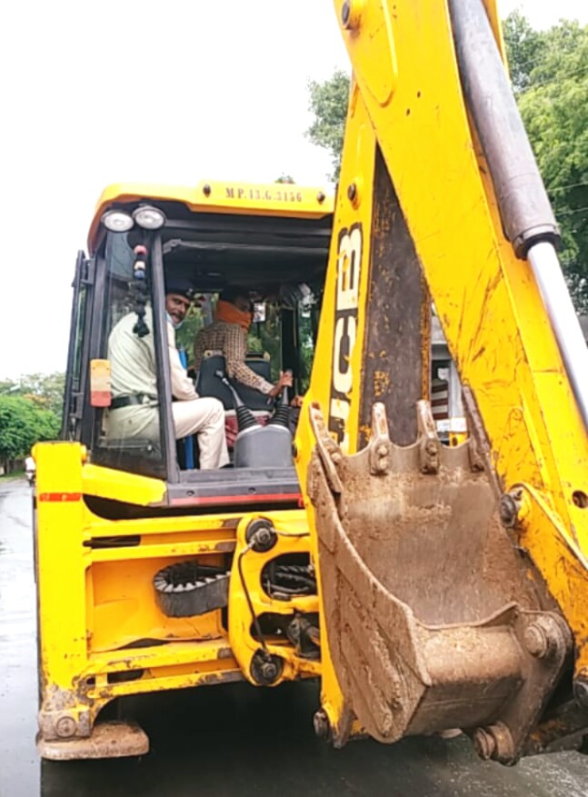 JCB seized while mining Murram