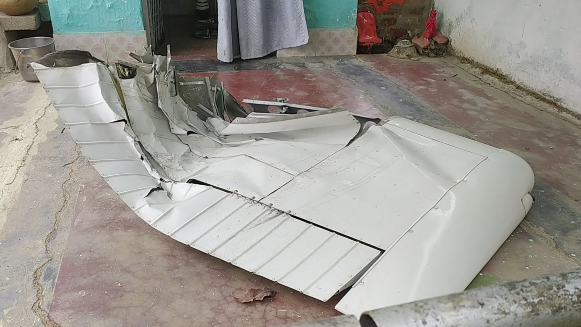 MP Rewa Aircraft collided dome of temple