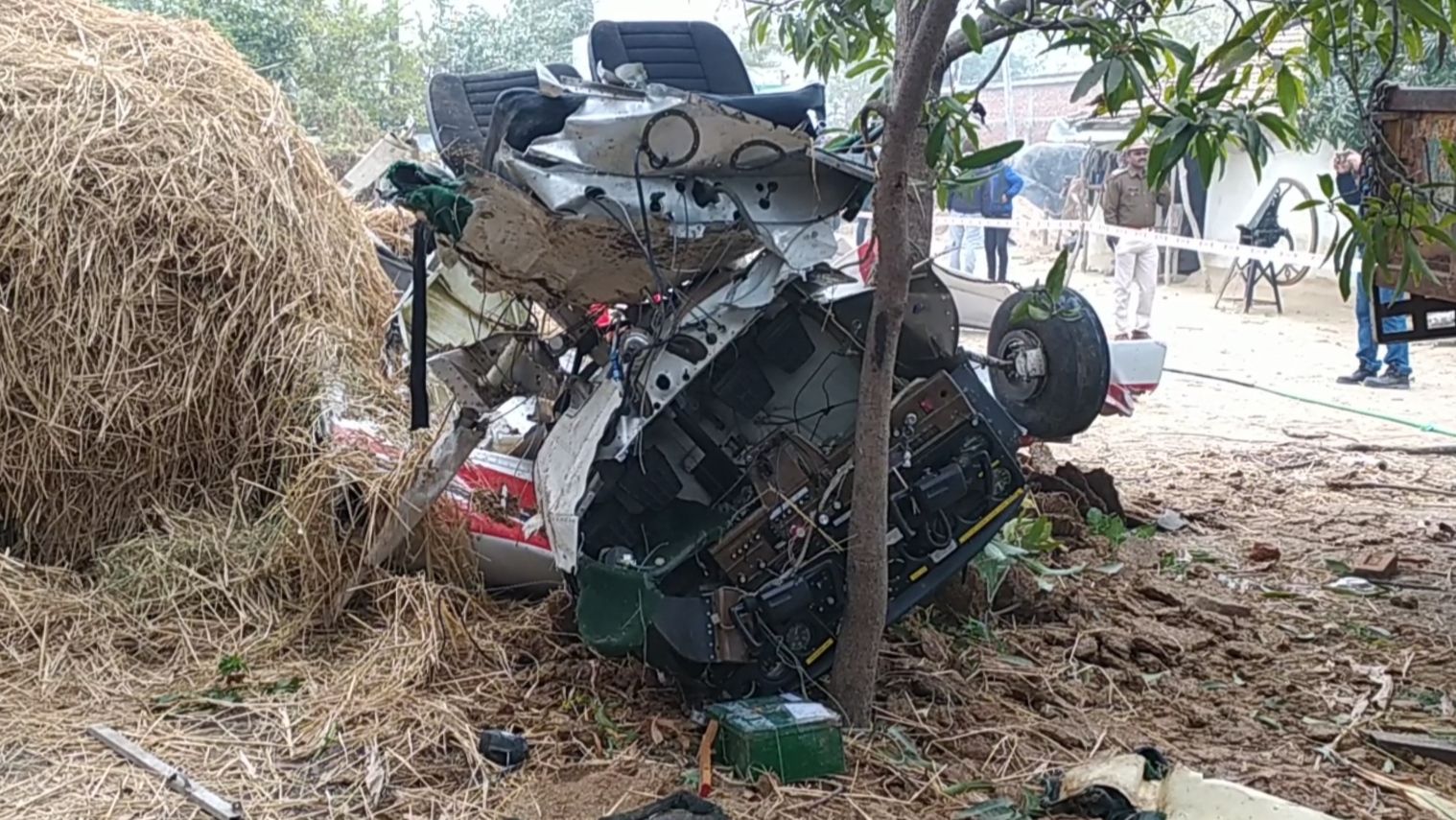 MP Rewa Aircraft collided dome of temple