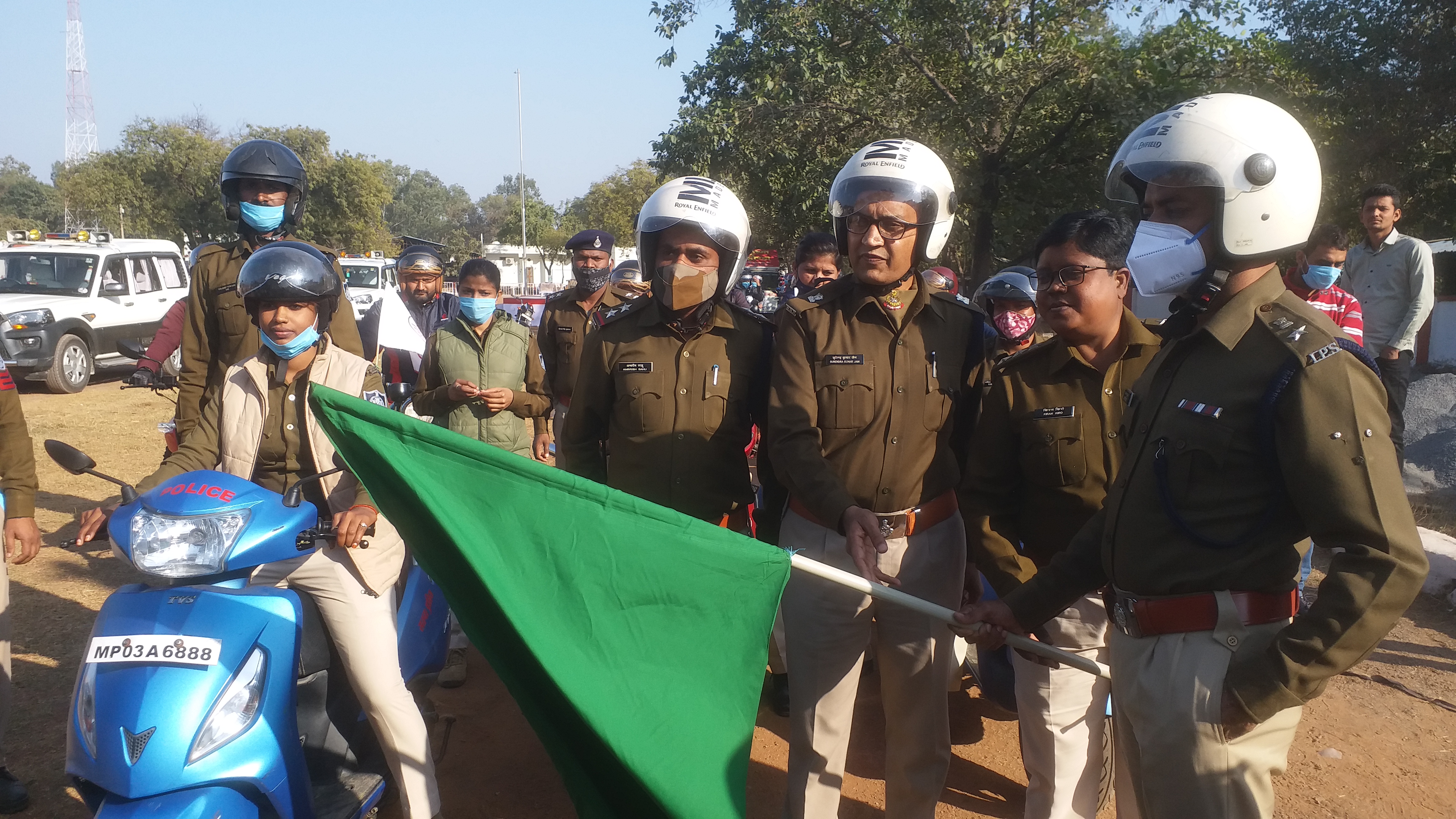 Bike rally held in Satna under 32nd National Road Safety Month