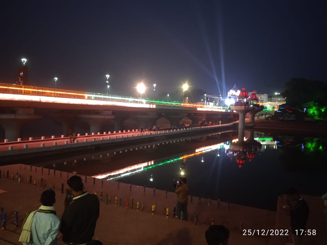 Inauguration of Atal Setu Sunar river in Rahli