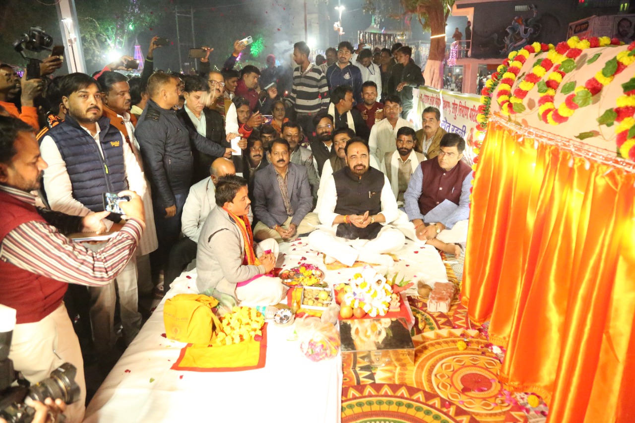 Inauguration of Atal Setu Sunar river in Rahli