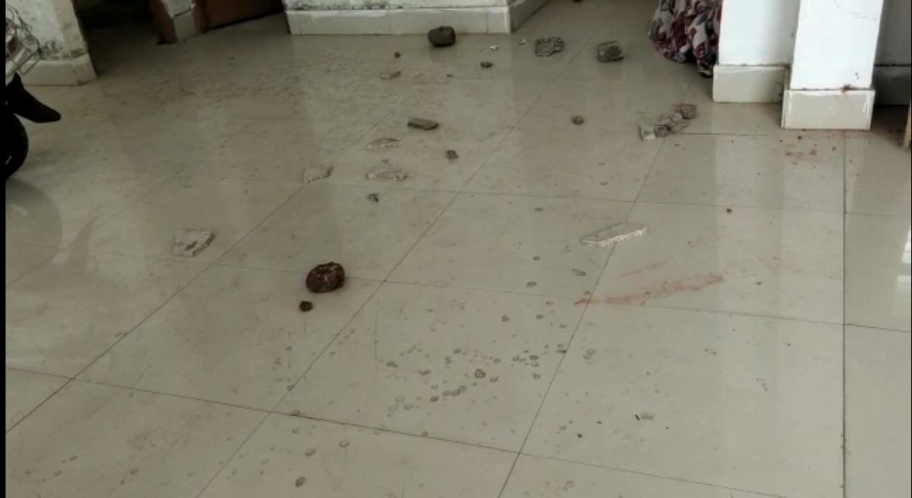 family pelted stones at BMC campus