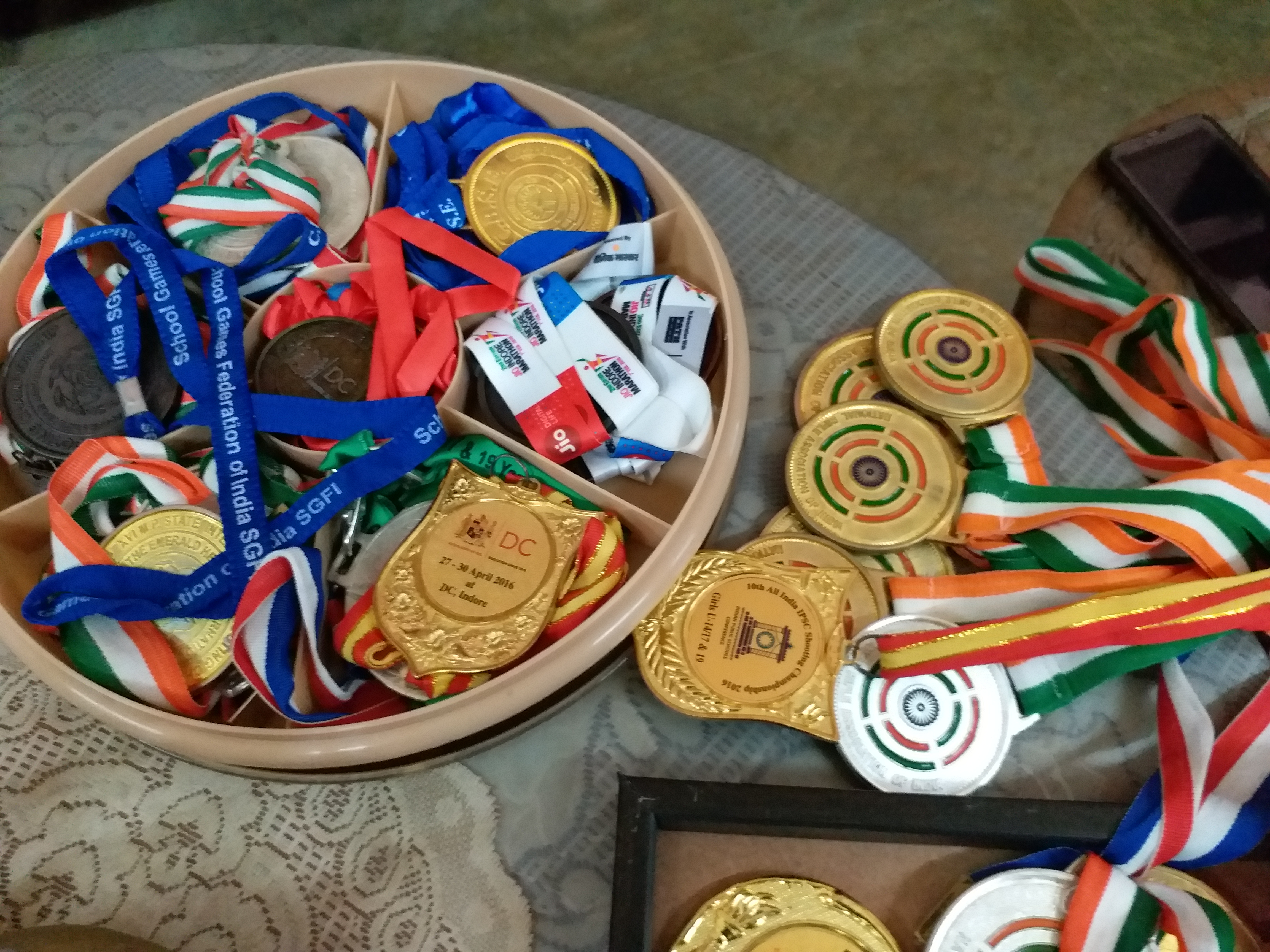 Bandhav Singh's won medals