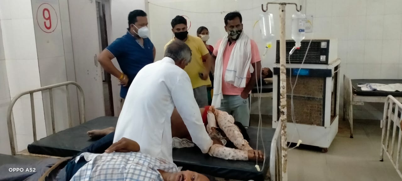 one died and many injured in road accident in shahdol
