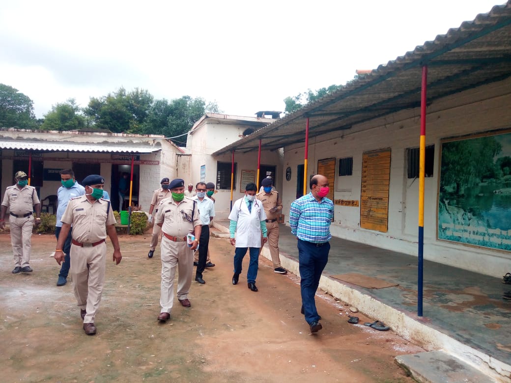 Collector inspecting prison