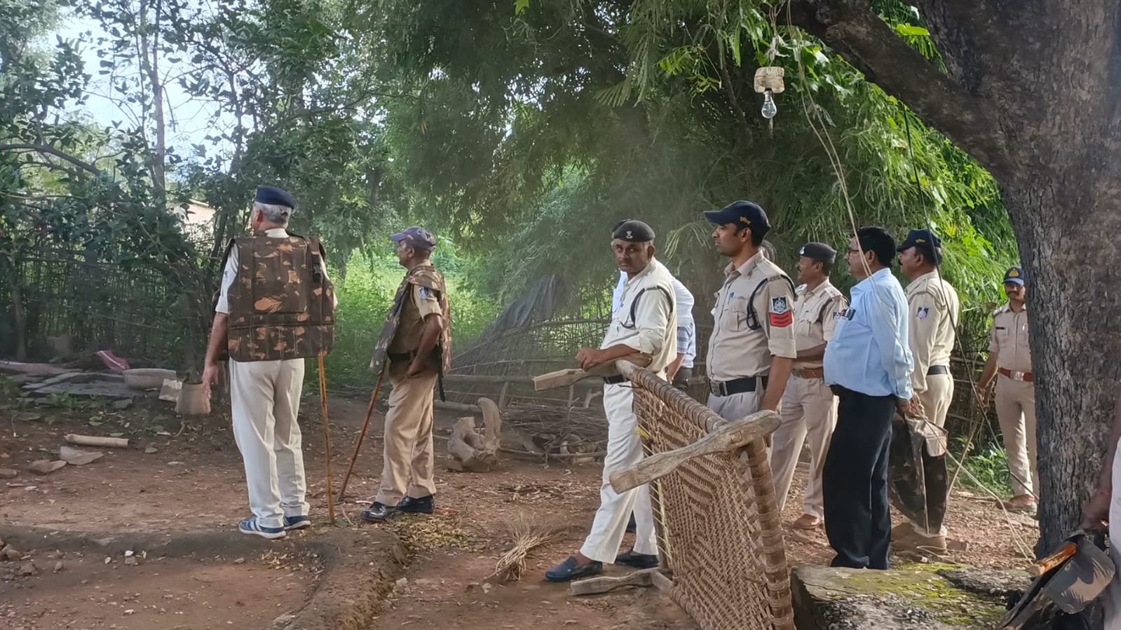 Bulldozer action accused house