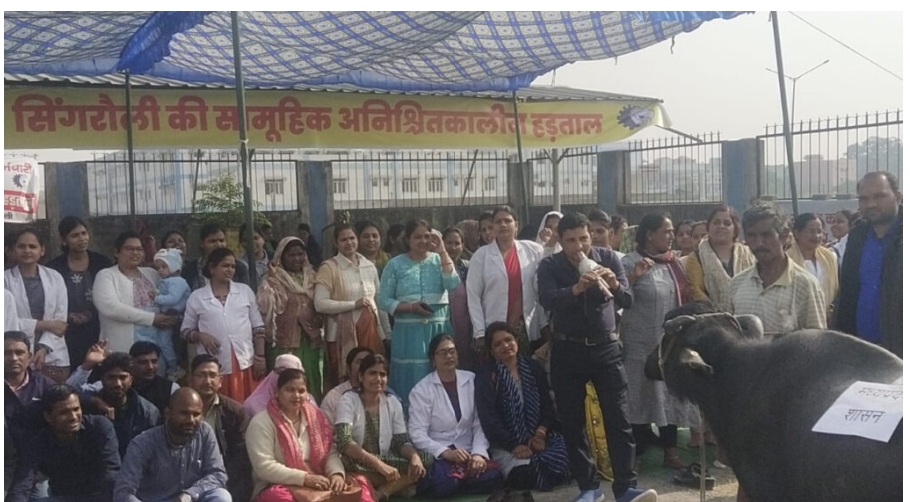 8 day of contract health workers strike in MP