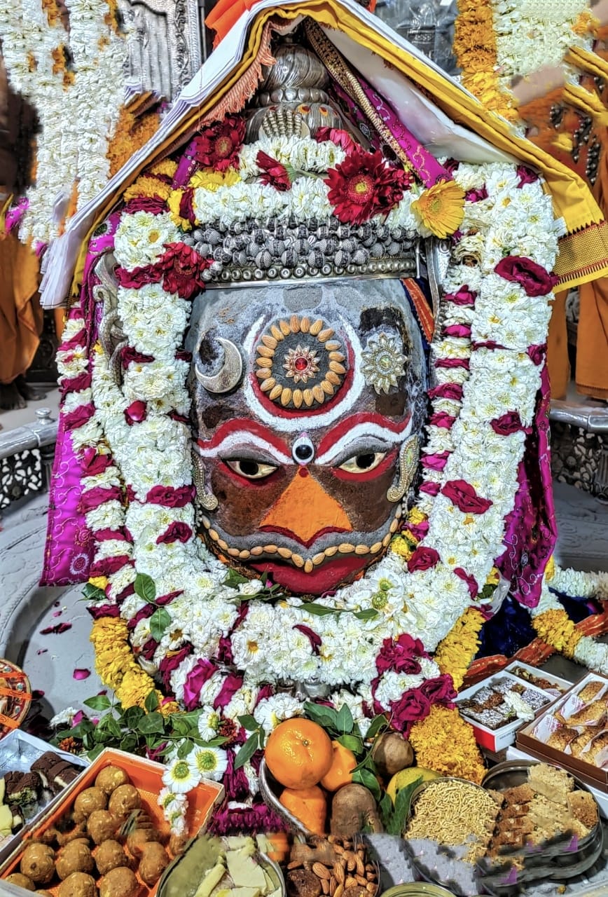 Ujjain Mahakaleshwar temple Baba Mahakal makeup on 6 March 2022
