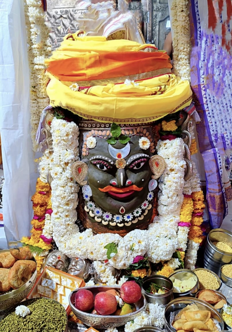 Ujjain Mahakaleshwar temple Baba Mahakal makeup on 17 March 2022