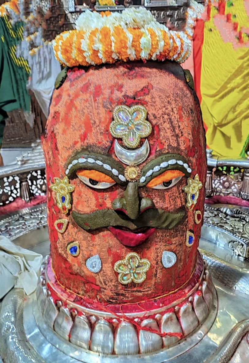 Ujjain Mahakaleshwar temple Baba Mahakal makeup on 23 March 2022