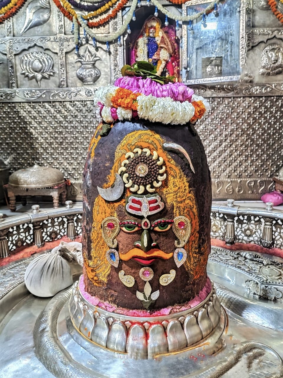 Ujjain Mahakaleshwar temple Baba Mahakal makeup on 4 March 2022