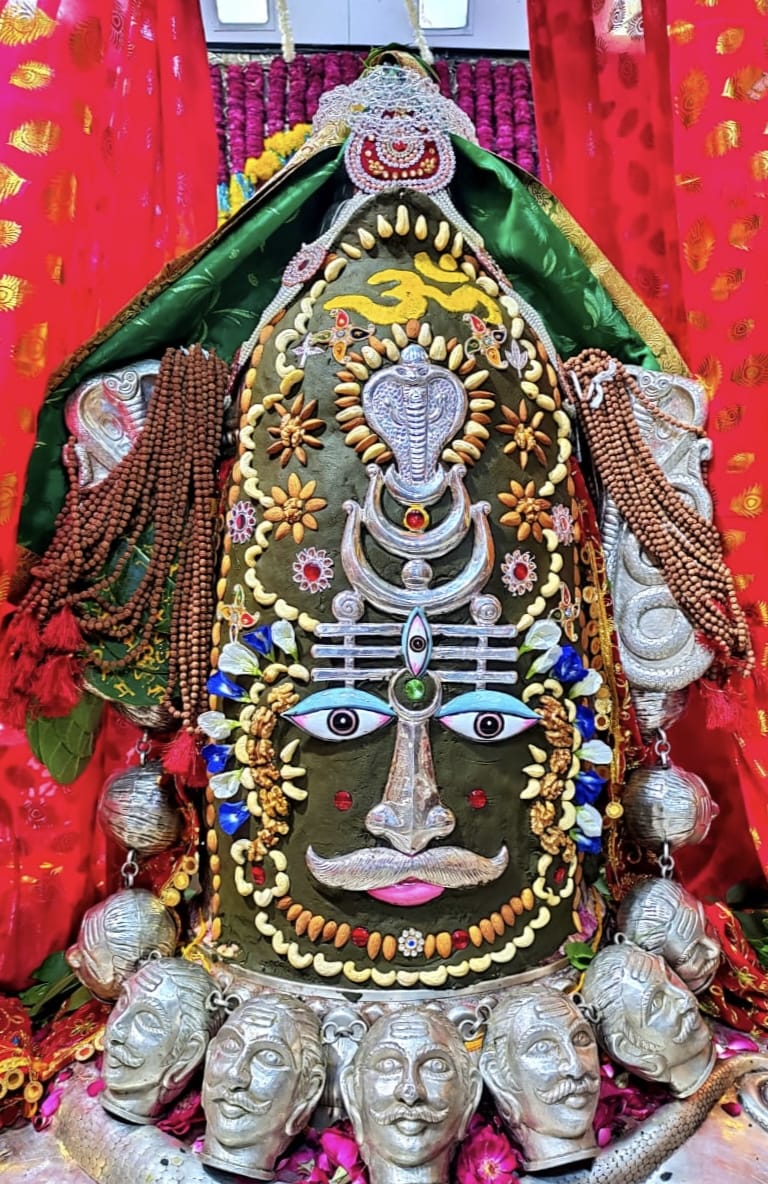 Ujjain Mahakaleshwar temple Baba Mahakal makeup on 4 August 2022