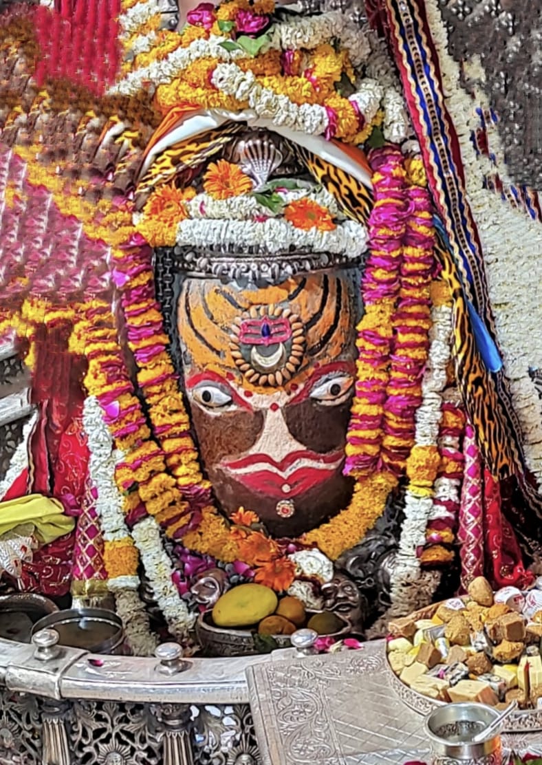 Ujjain Mahakaleshwar temple Baba Mahakal makeup on 20 March 2022