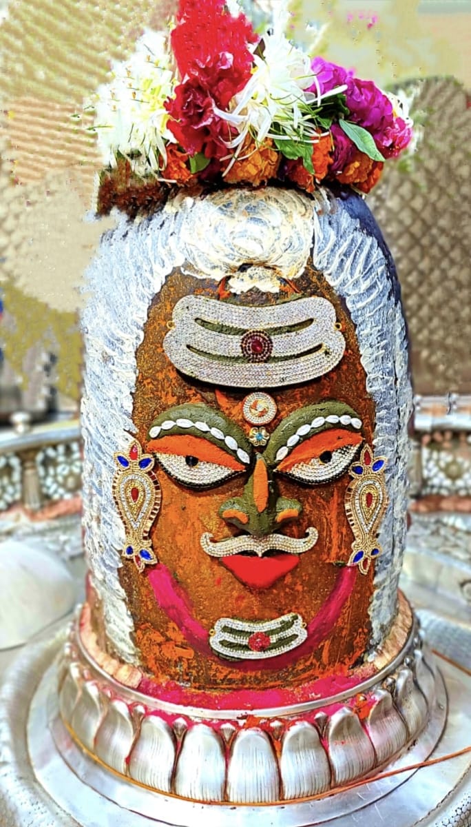 Ujjain Mahakaleshwar temple Baba Mahakal makeup on 29 July 2022