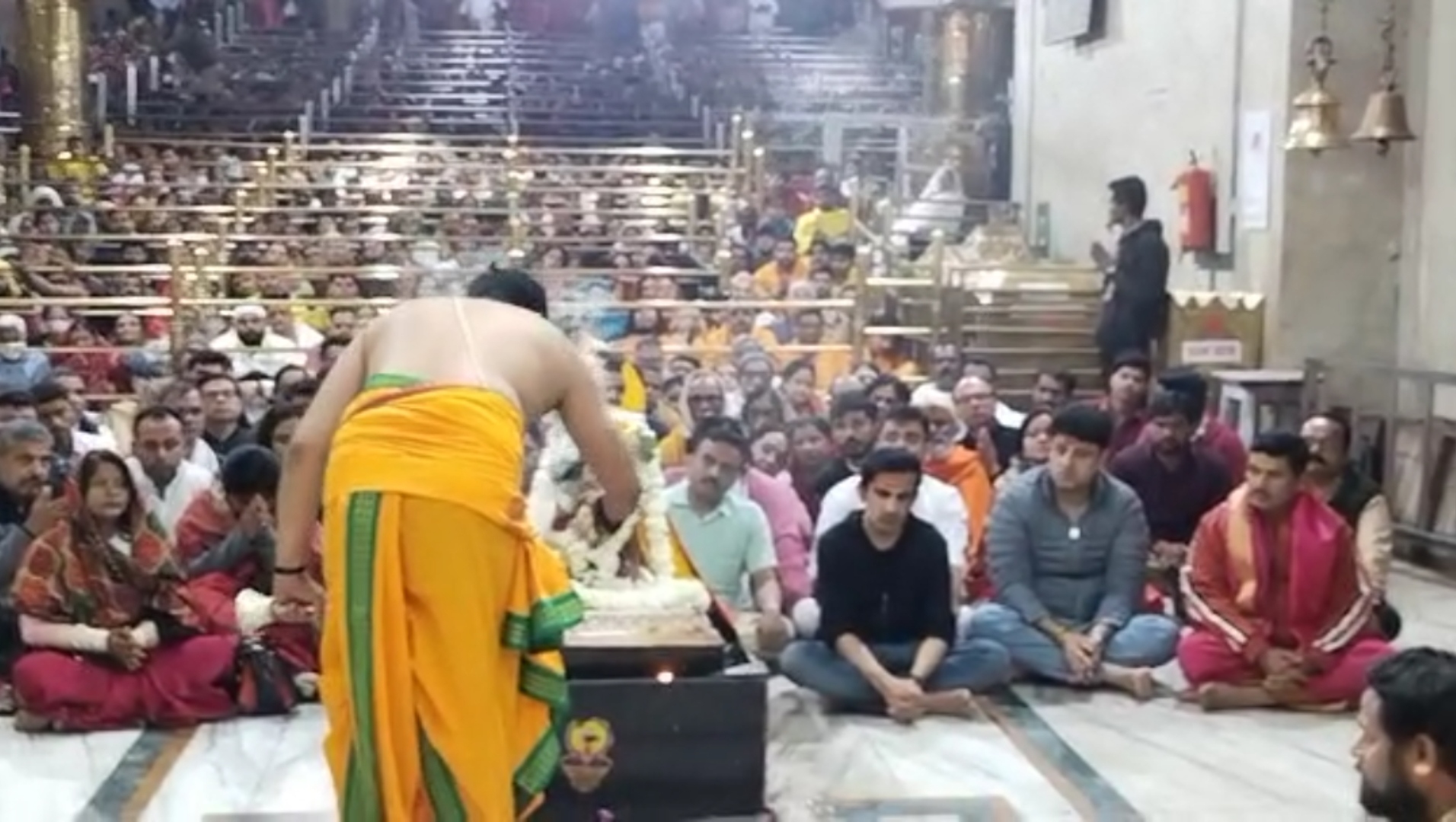 Gautam Gambhir attend Baba Mahakal bhasm aarti