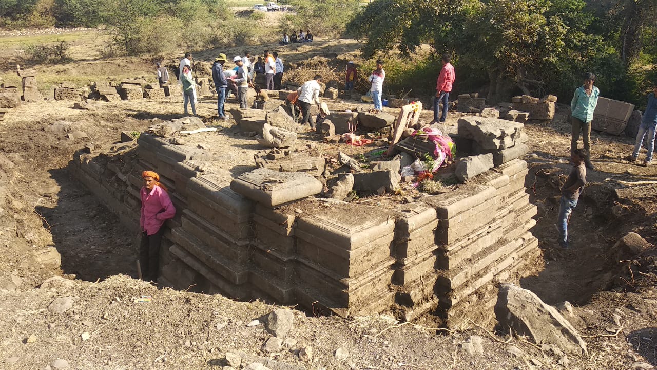 खुदाई में मिला परमार कालीन शिव मंदिर